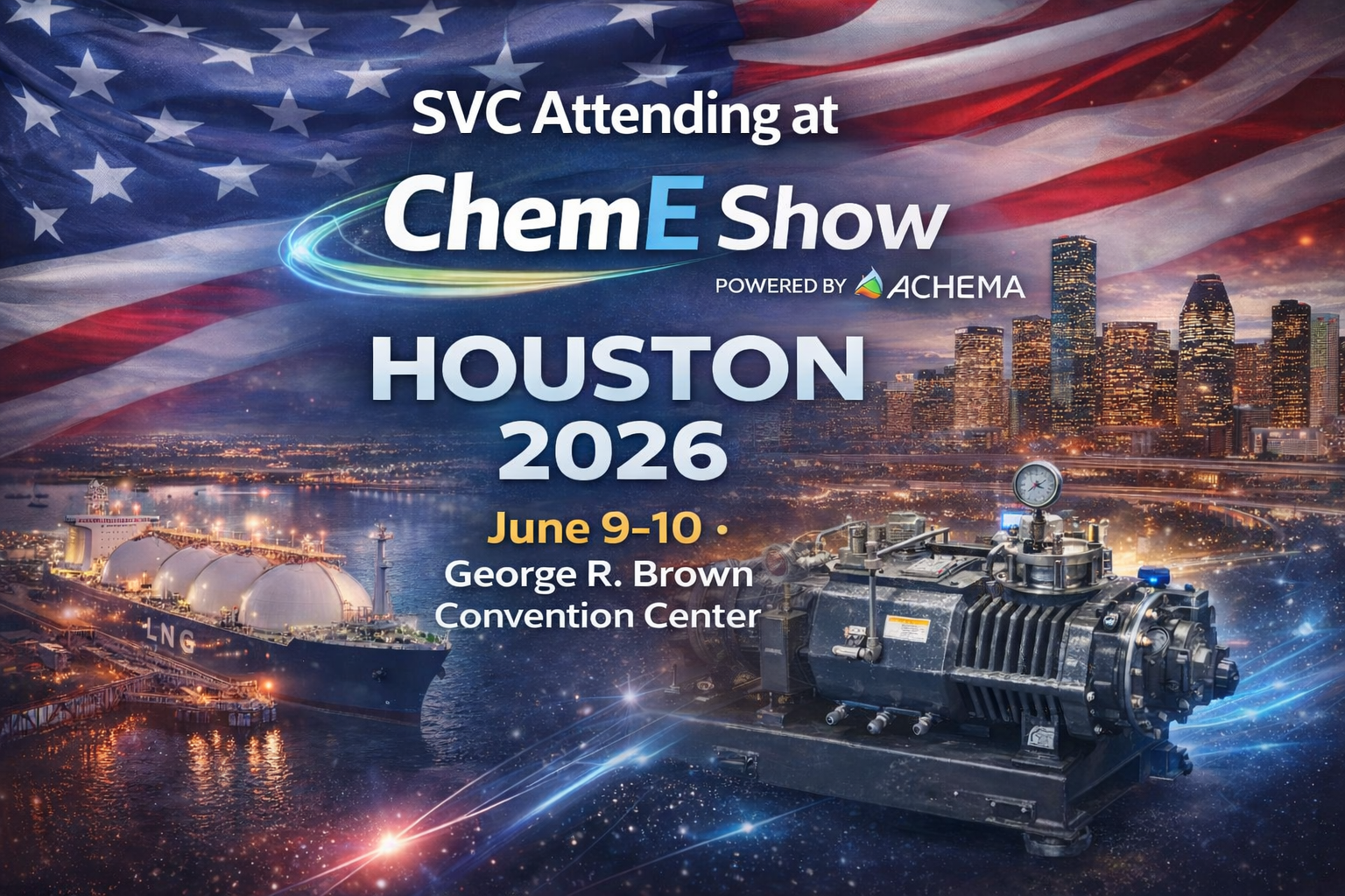 SVC 将参加 2026 年在休斯顿举办的 ChemE 展会