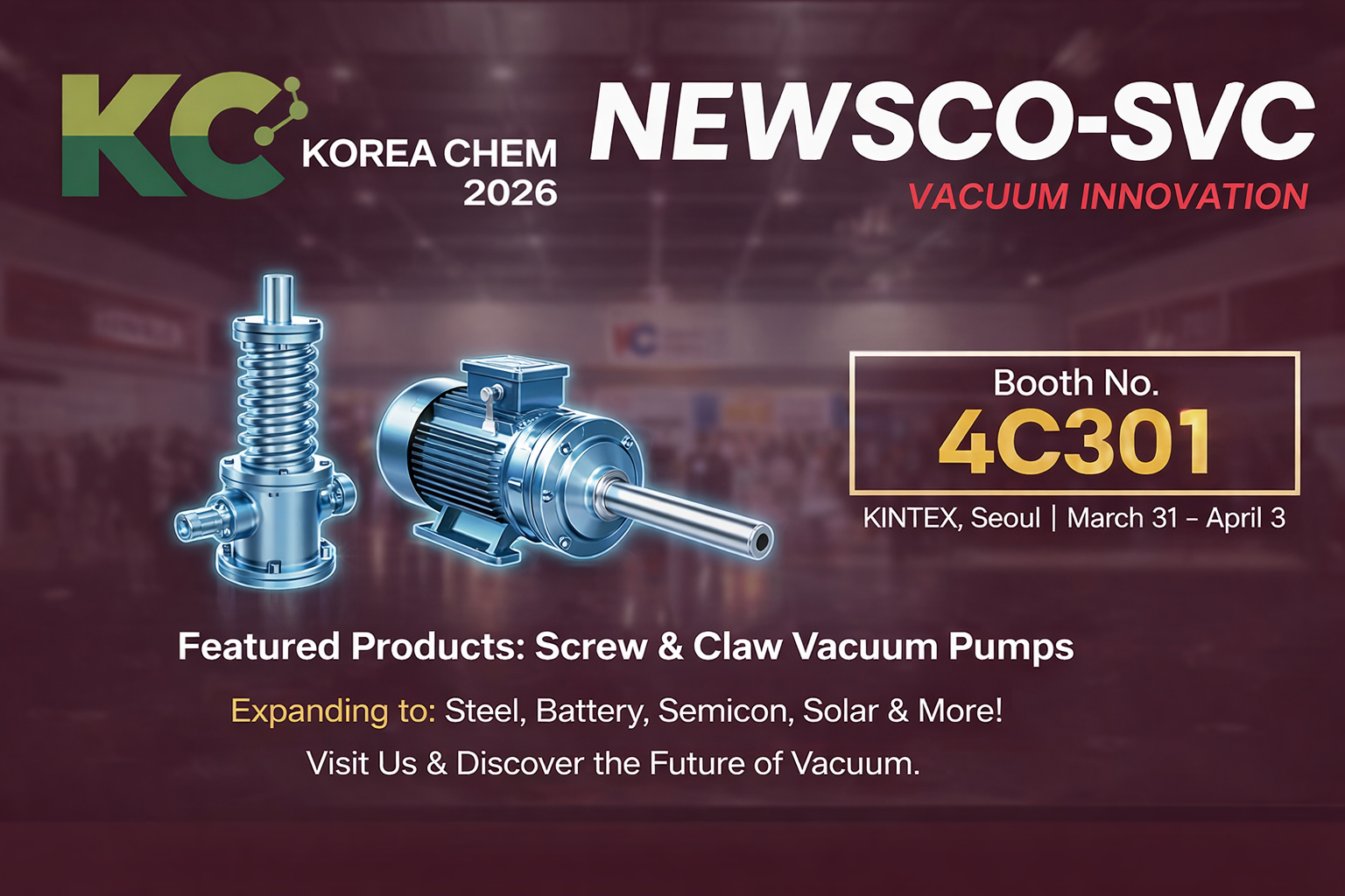 NEWSCO & SVC 圆满结束参加 KOREA CHEM 2026 展会